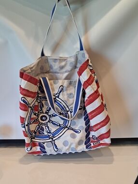 Brighton Tote Large Very Good Pre-owned Condition. Nautical Beach Boat Ocean